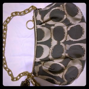🖤Coach Poppy chain purse clutch RARE NWT